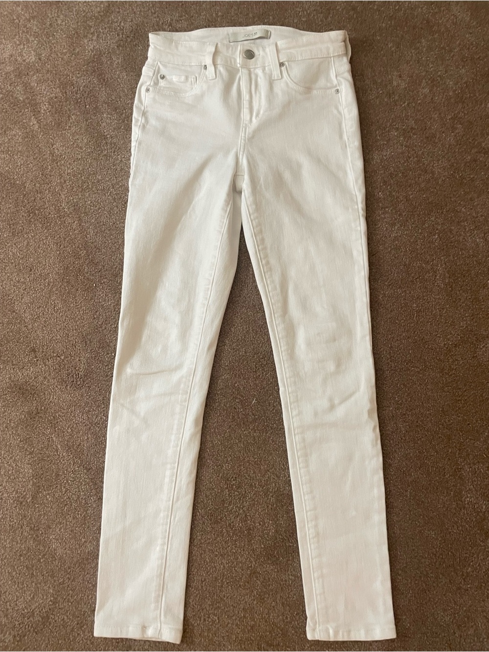 Joe's Jeans White Skinny Women's Jeans flawless the icon mid rise skinny ankle